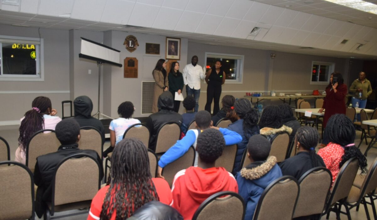 Guests listening to host